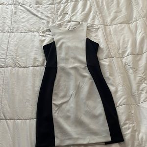 Black and white body con dress. Size XS